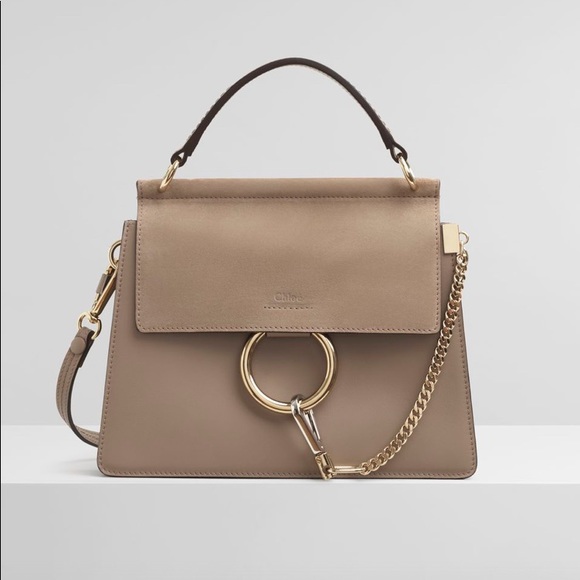 Chloe Handbags - Chloe Faye Small Shoulder Bag Motty Grey NWT